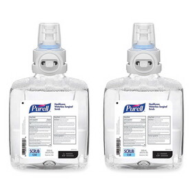 PURELL GOJ786902CT Waterless Surgical Scrub Gel Hand Sanitizer, 1,200 mL Refill Bottle, Fragrance-Free, For CS-8 Dispenser, 2/Carton