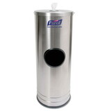 PURELL GOJ9115DS1C Dispenser Stand for Sanitizing Wipes, 1,500 Wipe Capacity, 10.25 x 10.25 x 14.5, Stainless Steel