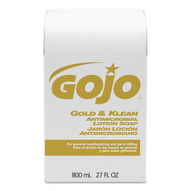 GOJO GOJ912712CT Gold and Klean Lotion Soap Bag-in-Box Dispenser Refill, Floral Balsam, 800 mL