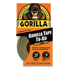 Gorilla GOR6100109 Gorilla Tape, 1.5" Core, 1" x 10 yds, Black