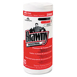 Brawny Professional GPC20085 All Purpose Perforated Dry Wipes, 11 x 9 3/8, White, 84/Roll, 20 Rolls/Carton
