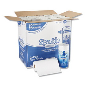 Georgia Pacific Professional GPC2717201 Sparkle Ps Perforated Paper Towels, 2-Ply, 11x8 4/5, White, 70 Sheets, 30 Rolls/ct