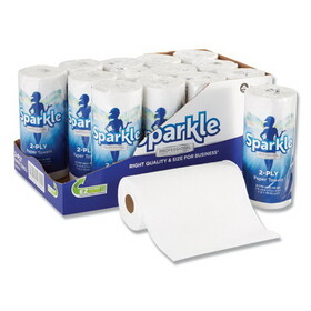 Sparkle GPC2717714 Sparkle Ps Perforated Paper Towel, White, 8 4/5 X 11, 85/roll, 15 Roll/carton