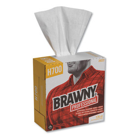 Brawny Professional GPC29322 Heavyweight HEF Disposable Shop Towels, 9x12.5, White, 176/Box, 10 Box/Crtn