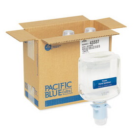 Georgia Pacific Professional GPC43337 Pacific Blue Ultra Automated Sanitizer Dispenser Refill Foam Hand Sanitizer, 1,000 mL Bottle, Fragrance-Free, 3/Carton