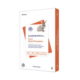 Hammermill HAM102848 Fore Multipurpose Print Paper, 96 Bright, 24 lb Bond Weight, 11 x 17, White, 500/Ream