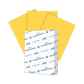 Hammermill HAM103168 Recycled Colored Paper, 20lb, 8-1/2 X 11, Goldenrod, 500 Sheets/ream