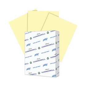 Hammermill HAM103341 Recycled Colored Paper, 20lb, 8-1/2 X 11, Canary, 500 Sheets/ream