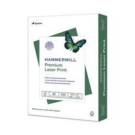 HAMMERMILL/HP EVERYDAY PAPERS HAM104604 Premium Laser Print Paper, 98 Bright, 24 lb Bond Weight, 8.5 x 11, White, 500/Ream