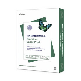 HAMMERMILL/HP EVERYDAY PAPERS HAM104646 Premium Laser Print Paper, 98 Bright, 32 lb Bond Weight, 8.5 x 11, White, 500/Ream