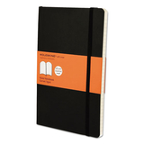Moleskine HBGMSL14 Classic Softcover Notebook, Ruled, 8 1/4 X 5, Black Cover, 192 Sheets