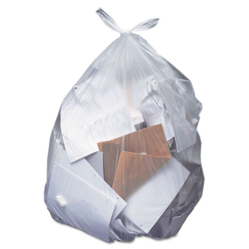 Heritage HERH8046AC Low-Density Can Liners, 40-45 Gal, 1.5 Mil, 40 X 46, Clear, 100/carton