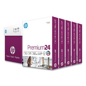 Hp HEW115300 Premium24 Paper, 98 Bright, 24 lb Bond Weight, 8.5 x 11, Ultra White, 500 Sheets/Ream, 5 Reams/Carton