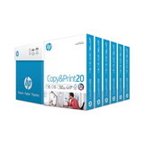 HP Papers HEW200010 CopyandPrint20 Paper, 92 Bright, 20 lb Bond Weight, 8.5 x 11, White, 400 Sheets/Ream, 6 Reams/Carton