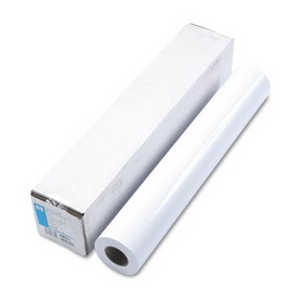 HP Q6574A DesignJet Large Format Paper for Inkjet Prints, 7 mil, 24" x 100 ft, Gloss White