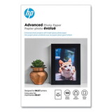 HP HEWQ6638A Advanced Photo Paper, 56 Lbs., Glossy, 4 X 6, 100 Sheets/pack