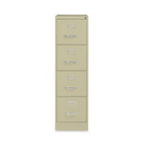 Hirsh Industries HID14028 Vertical Letter File Cabinet, 4 Letter-Size File Drawers, Putty, 15 x 26.5 x 52