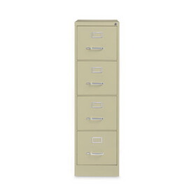 Hirsh Industries HID14028 Vertical Letter File Cabinet, 4 Letter-Size File Drawers, Putty, 15 x 26.5 x 52