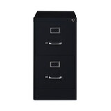 Hirsh Industries HID14101 Vertical Letter File Cabinet, 2 Letter-Size File Drawers, Black, 15 x 26.5 x 28.37