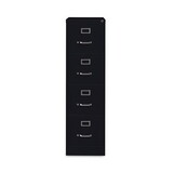 Hirsh Industries HID14105 Vertical Letter File Cabinet, 4 Letter-Size File Drawers, Black, 15 x 26.5 x 52