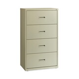 Hirsh Industries HID14956 Lateral File Cabinet, 4 Letter/Legal/A4-Size File Drawers, Putty, 30 x 18.62 x 52.5