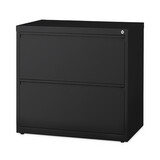 Hirsh Industries HID14971 Lateral File Cabinet, 2 Letter/Legal/A4-Size File Drawers, Black, 30 x 18.62 x 28