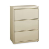 Hirsh Industries HID14973 Lateral File Cabinet, 3 Letter/Legal/A4-Size File Drawers, Putty, 30 x 18.62 x 40.25