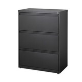 Hirsh Industries HID14974 Lateral File Cabinet, 3 Letter/Legal/A4-Size File Drawers, Black, 30 x 18.62 x 40.25