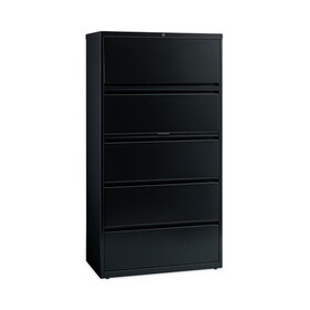 Hirsh Industries HID14992 Lateral File Cabinet, 5 Letter/Legal/A4-Size File Drawers, Black, 36 x 18.62 x 67.62