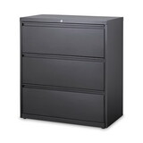 Hirsh Industries HID16066 Lateral File Cabinet, 3 Letter/Legal/A4-Size File Drawers, Charcoal, 36 x 18.62 x 40.25