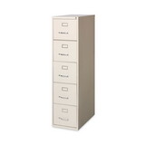 Hirsh Industries HID17777 Vertical Letter File Cabinet, 5 Letter-Size File Drawers, Putty, 15 x 26.5 x 61.37