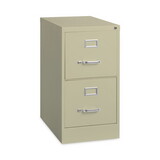 Hirsh Industries HID17889 Vertical Letter File Cabinet, 2 Letter-Size File Drawers, Putty, 15 x 22 x 28.37