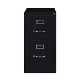Hirsh Industries HID17890 Vertical Letter File Cabinet, 2 Letter-Size File Drawers, Black, 15 x 22 x 28.37