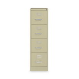 Hirsh Industries HID17891 Vertical Letter File Cabinet, 4 Letter-Size File Drawers, Putty, 15 x 22 x 52