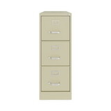 Hirsh Industries HID24855 Vertical Letter File Cabinet, 3 Letter-Size File Drawers, Putty, 15 x 22 x 40.19