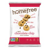 Homefree HMF01873 Gluten Free Chocolate Chip Mini Cookies, 1.1 oz Pack, 30/Carton