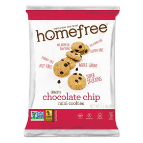 Homefree HMF01873 Gluten Free Chocolate Chip Mini Cookies, 1.1 oz Pack, 30/Carton