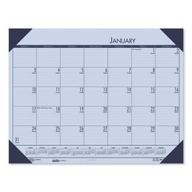 HOUSE OF DOOLITTLE 12473 Recycled EcoTones Sunset Orchid Monthly Desk Pad Calendar, 22 x 17, 2023