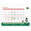 House of Doolittle HOD139 Recycled Desk Pad Calendar, Illustrated Seasons Artwork, 22 x 17, Black Binding/Corners,12-Month (Jan to Dec): 2025, Price/EA