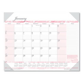 HOUSE OF DOOLITTLE HOD1466 Recycled Breast Cancer Awareness Monthly Desk Pad Calendar, 18.5 x 13, 2023