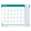 HOUSE OF DOOLITTLE HOD148 Express Track Monthly Desk Pad Calendar, 22 x 17, White/Teal Sheets, Teal Binding, 13-Month: Jan 2025 to Jan 2026, Price/EA