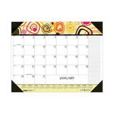 House of Doolittle HOD149 100% Recycled Geometric Desk Pad Calendar, 22 x 17, 2023