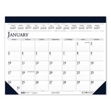 HOUSE OF DOOLITTLE 150HD Recycled Two-Color Monthly Desk Pad Calendar, 22 x 17, 2023