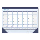 House of Doolittle HOD1516 100% Recycled Contempo Desk Pad Calendar, 18.5 x 13, Blue, 2023