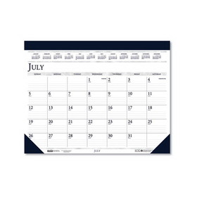 HOUSE OF DOOLITTLE 155HD 100% Recycled Academic Desk Pad Calendar, 14-Month, 22 x 17, 2022-2023