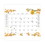House of Doolittle HOD1565 Academic Year Recycled Honeycomb Desk Pad Calendar, 22 x 17, White/Multicolor Sheets, 12-Month (Aug to July): 2024 to 2025, Price/EA