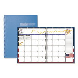 House of Doolittle HOD239508 Recycled Academic Year Illustrated Monthly Planner, 10 x 7, Light Blue Cover, 12-Month (July to June): 2024 to 2025
