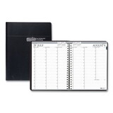 House Of Doolittle HOD257202 Academic Year Recycled Professional Weekly Planner, 11 x 8.5, Black Wirebound Soft Cover, 12-Month (Aug to July): 2024-2025