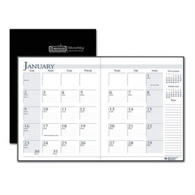House Of Doolittle HOD260602 Recycled Ruled 14-Month Planner, Leatherette Cover, 7x10, Black, 2016-2018