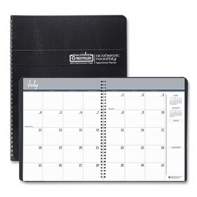 House Of Doolittle 26502 Academic Ruled Monthly Planner, 14-Month July-August, 11 x 8.5, Black, 2020-2021